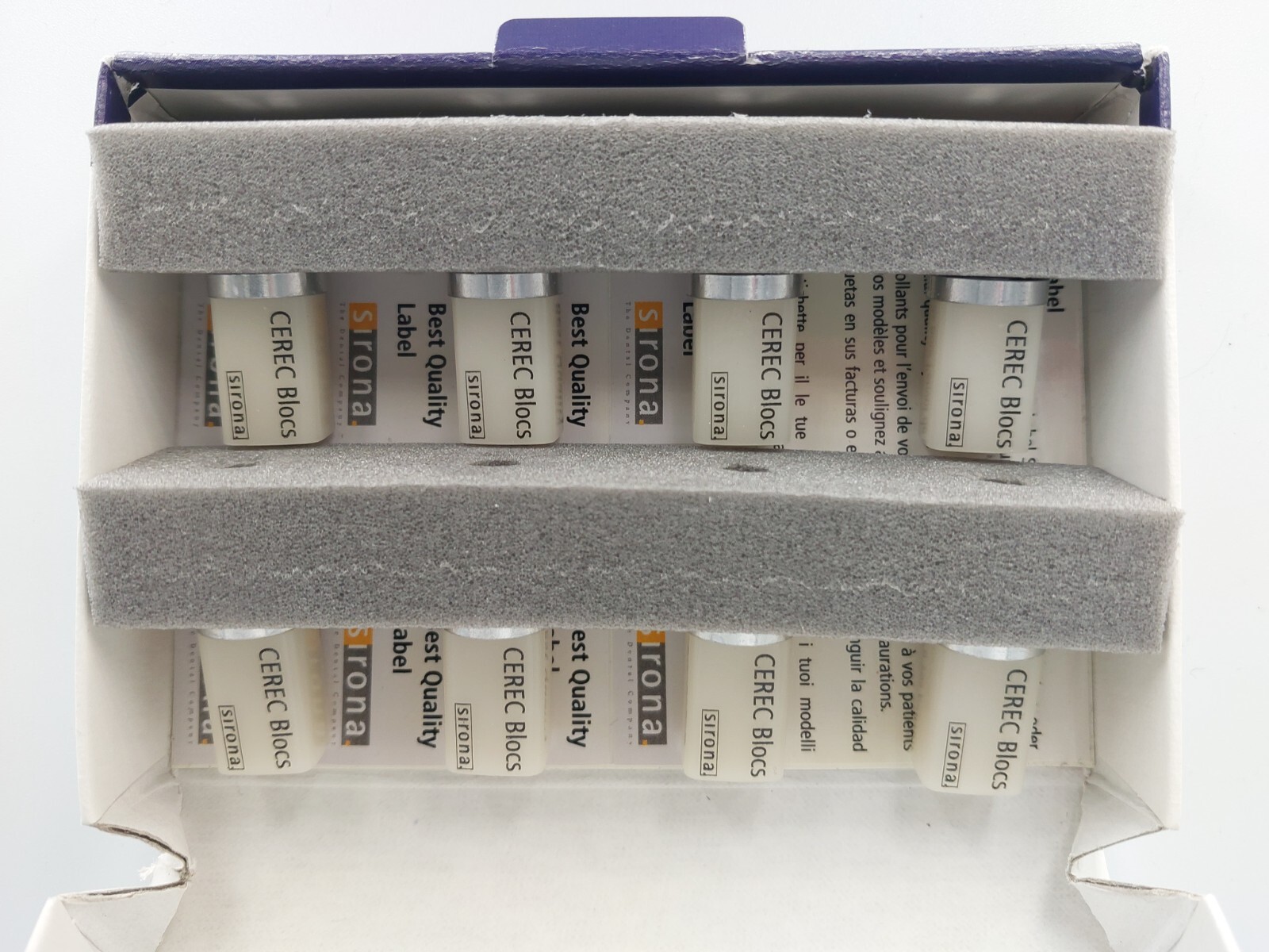 Sirona CEREC Blocs C 10 A2C 8 Pcs. Made in Germany