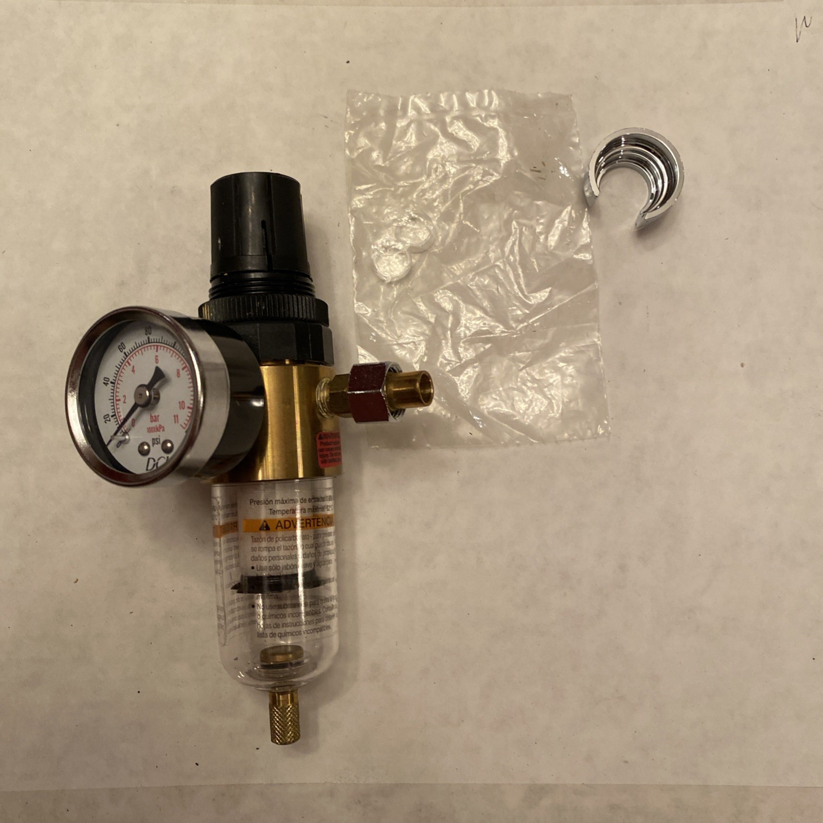 DCI Air Filter Regulator (Brass) for Dental Medical Equipment Parts DCI 7225