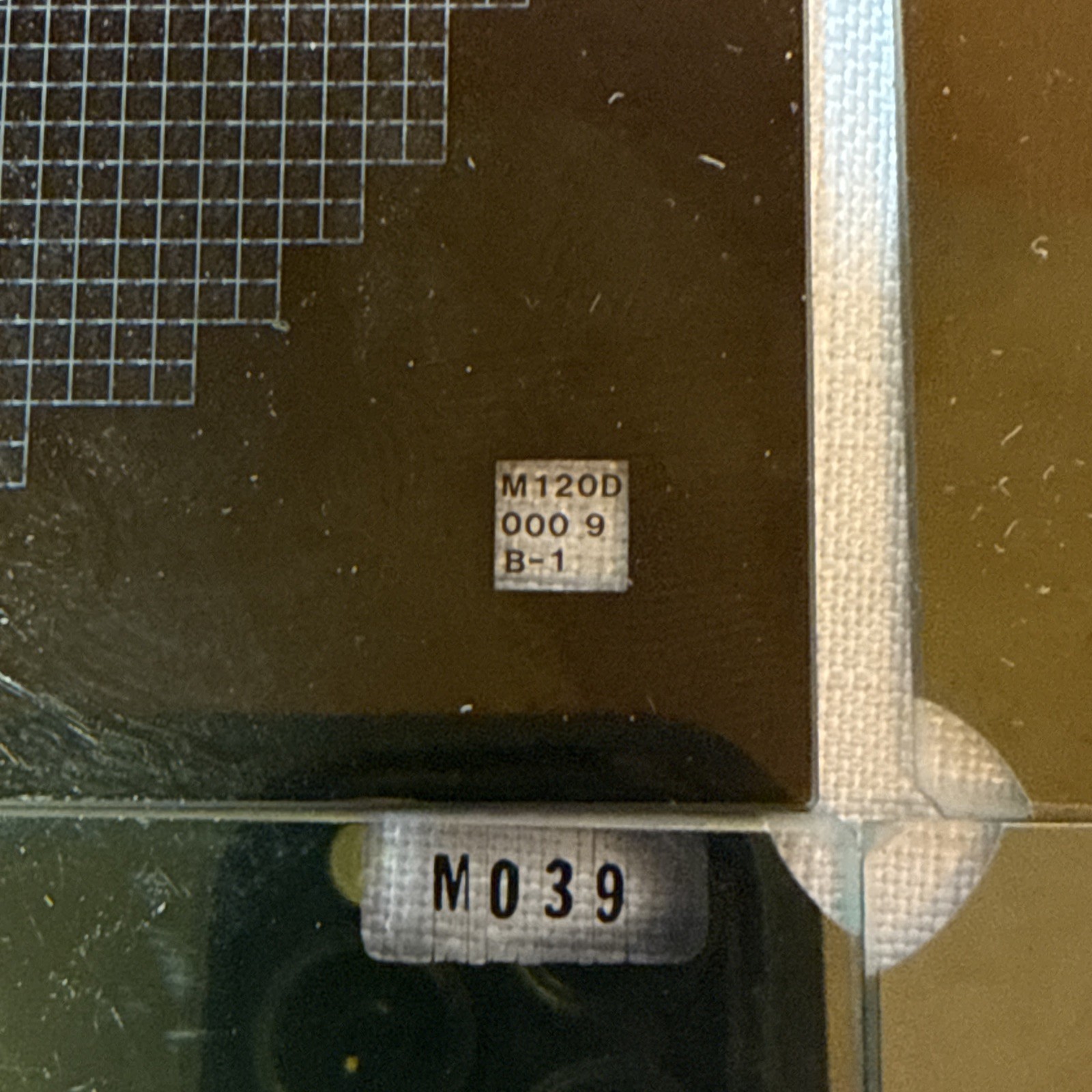 Reticle stencil used W/lithography machines! Etch With Laser On Wafer Pathway