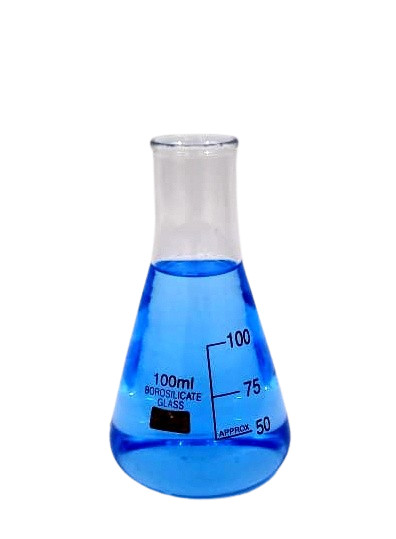 Conical Erlenmeyer Flask- 100/250/500ml G3.3 Borosilicate Glass (Pack of 6)