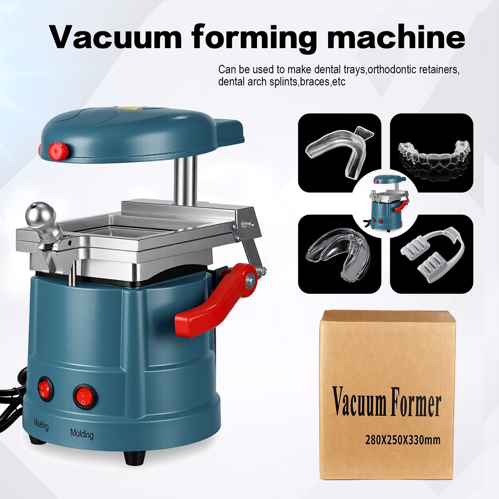 1400W Dental Vacuum Forming Molding Machine Thermoforming Laminating Machine