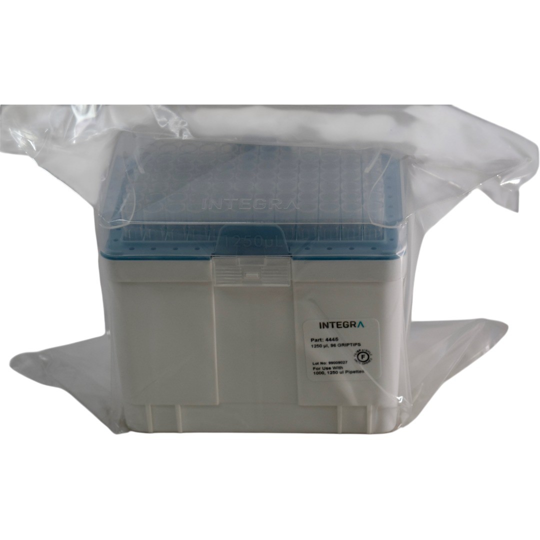 NEW INTEGRA 4445 1250l GripTips Sterile Filter Pipette Tips 96/Rack