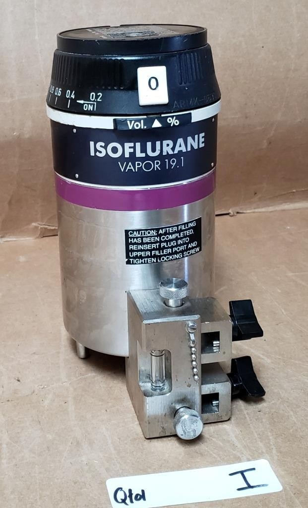 DRAGER VAPOR 19.1 ISOFLURANE VAPORIZER ARMK-0659 ! Q101 I