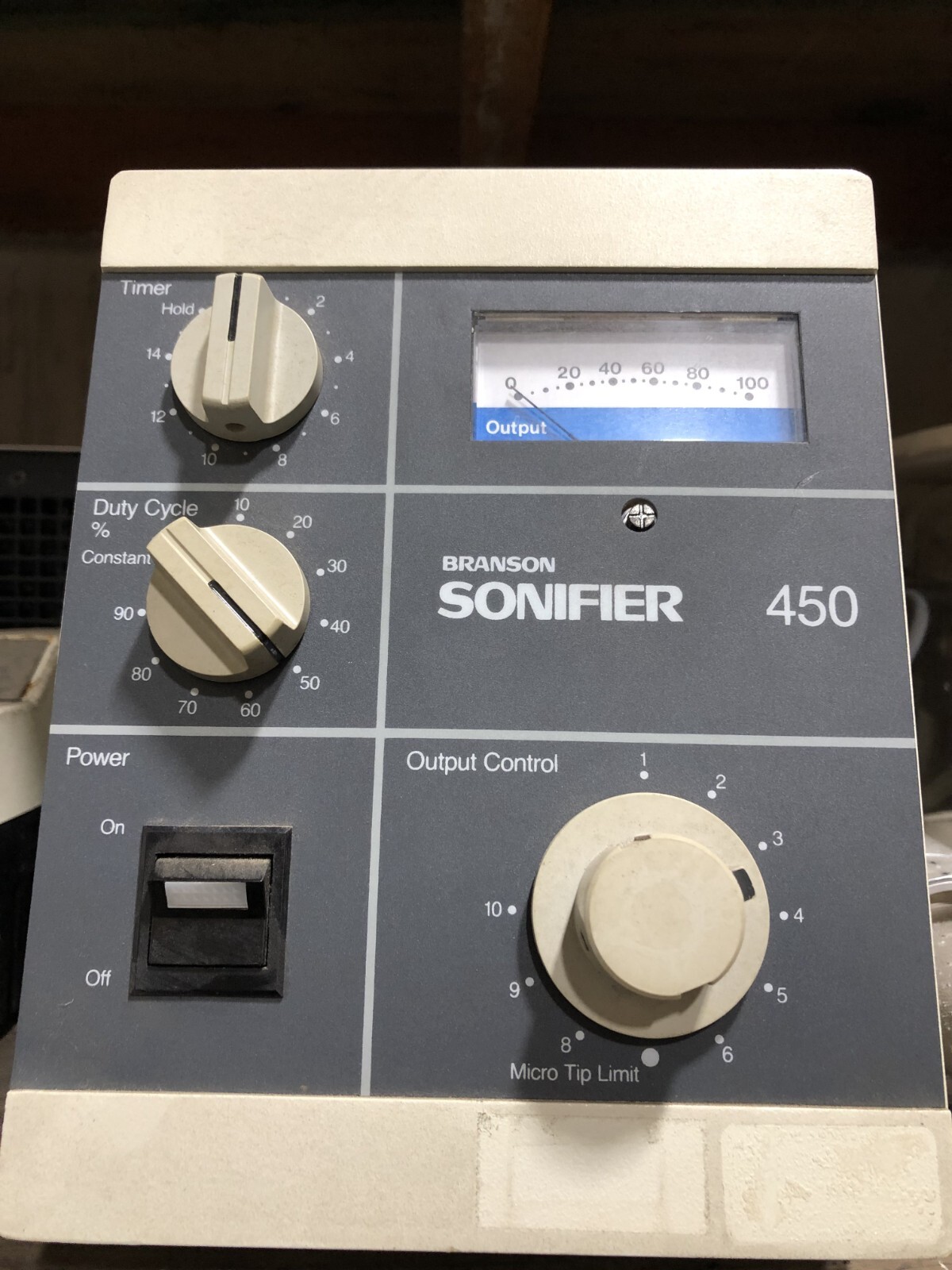 Branson Sonifier 450 Cell Disrupter Power Supply (w/ 30 Day Parts & Labor WTY)