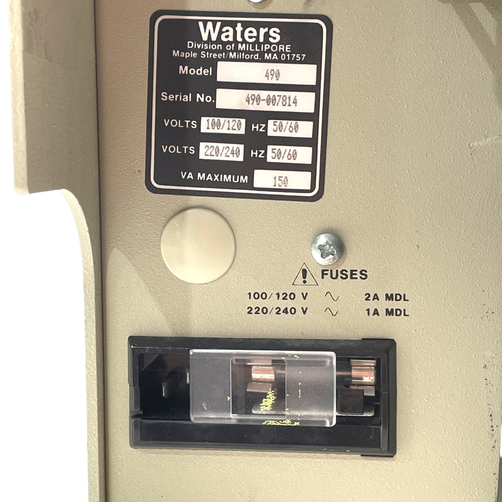 Waters Millipore 490E Multiwavelength Detector Module HPLC 100-240V