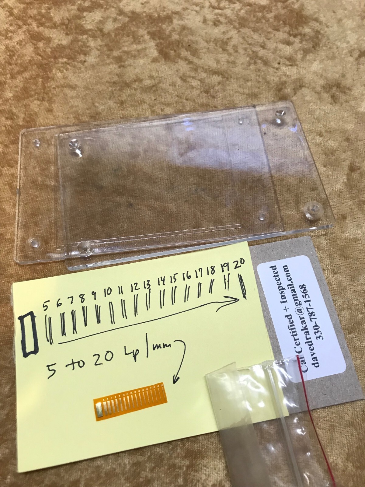 Fluke 5.0 to 20 LP/mm U. High Resolution Xray test tool victoreen unfors Raysafe