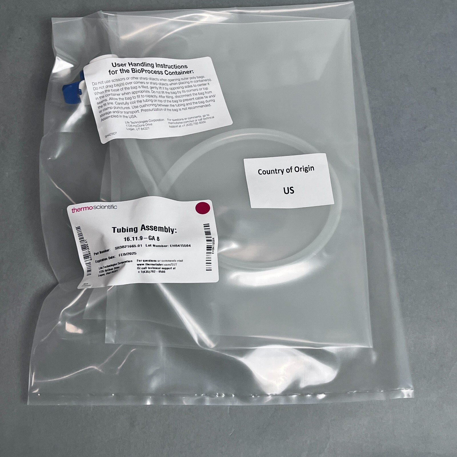 Foxx CPC AseptiQuik G 1/4 in. Assembly with 2 Connectors and 2′ x 1/4″ Tubing