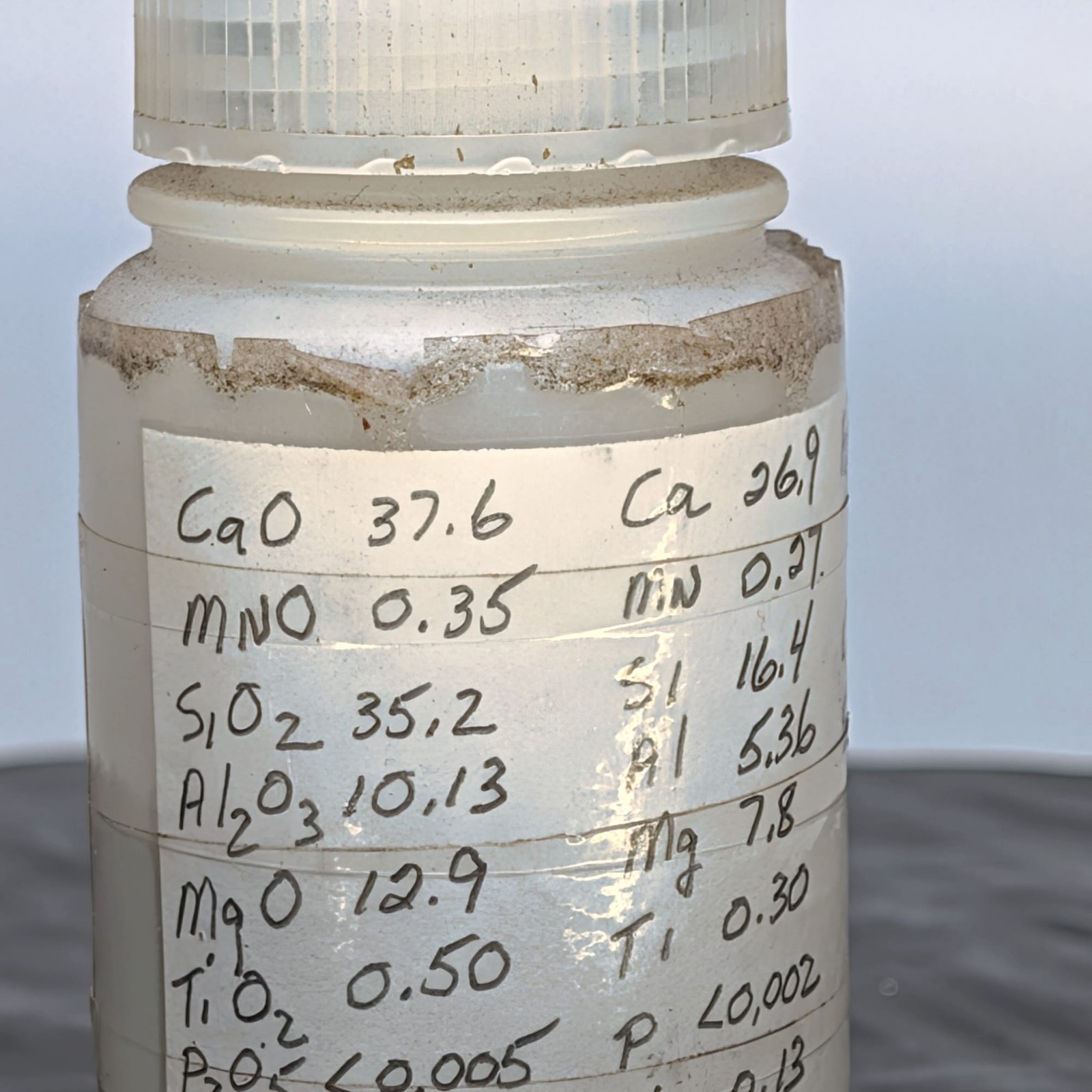 Brammer BS-100A Iron Slag CRM Reference Material Powder Partial Bottle â