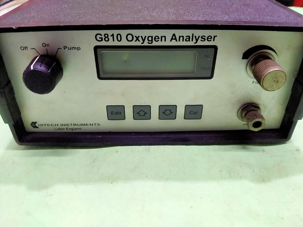 Hitech Instrument G810 Oxygen Analyser N Type 260-0061 As is