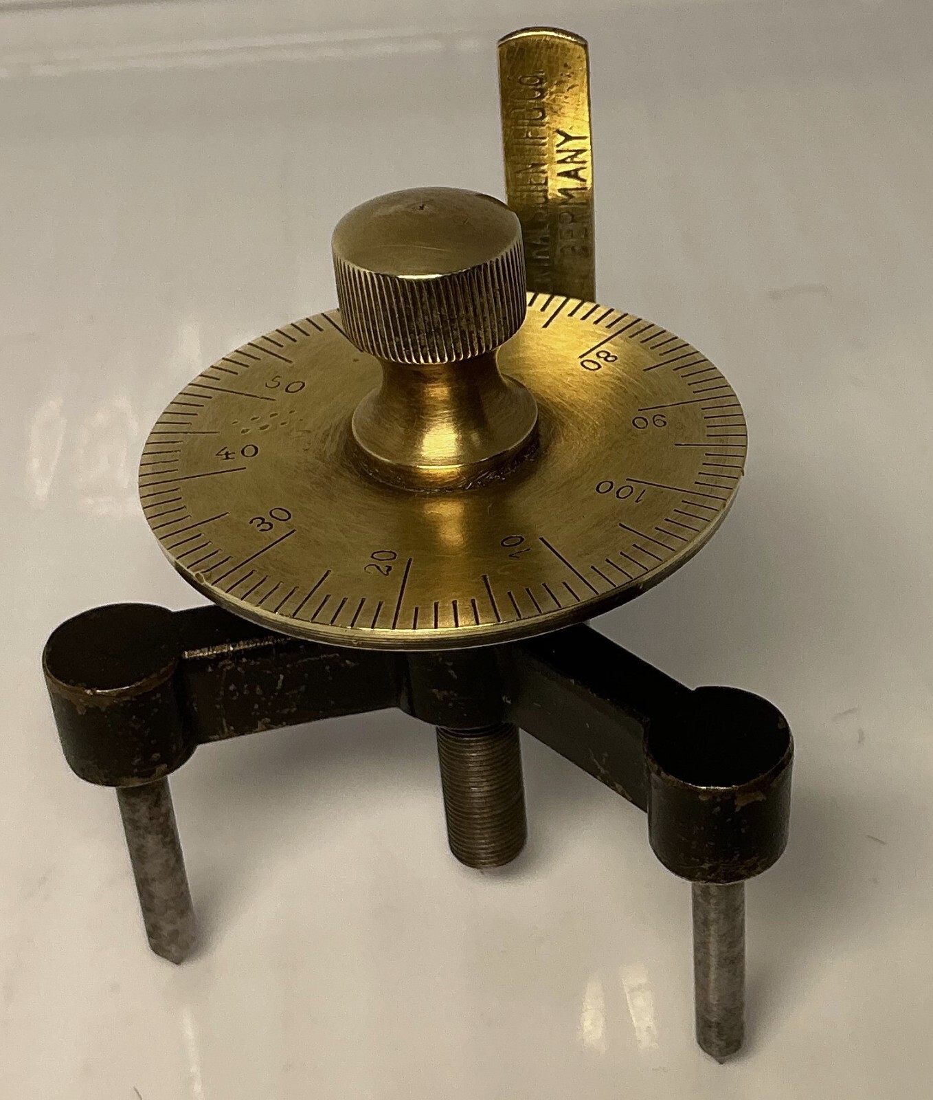 VINTAGE SPHEROMETER CENTRAL SCIENTIFIC CO. GERMANY WATCHMAKER TOOL VERY GOOD