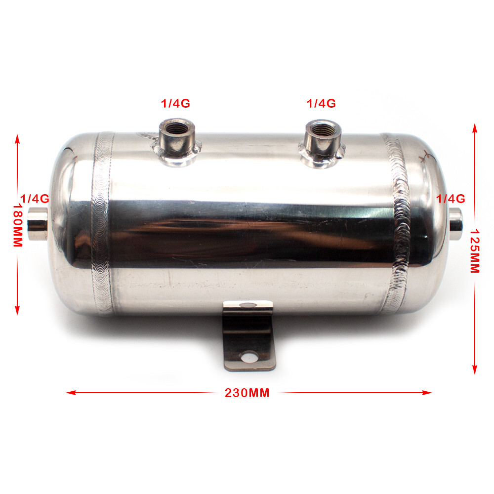 2L Vacuum Buffer Air Pressure Tank Air Storage Tank 304 Stainless Steel Air Tank