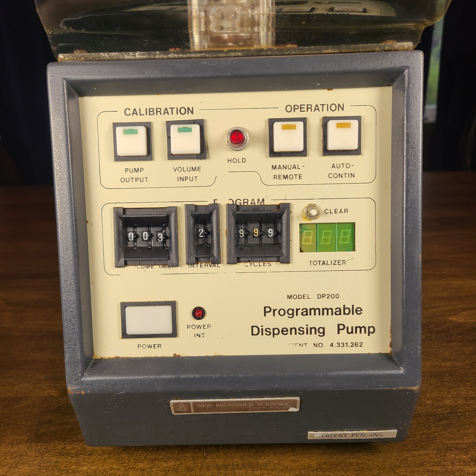 New Brunswick Scientific DP-200 Programmable Dispensing Pump Masterflex 7017-20
