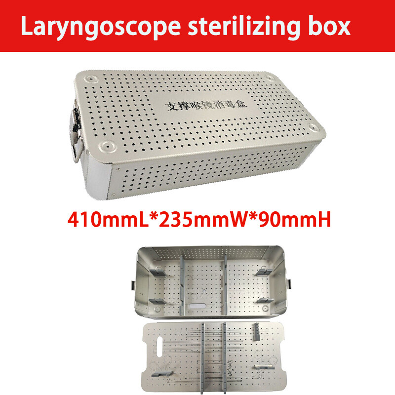 laryngoscope sterilization tray box case surgical medical instrument tray box