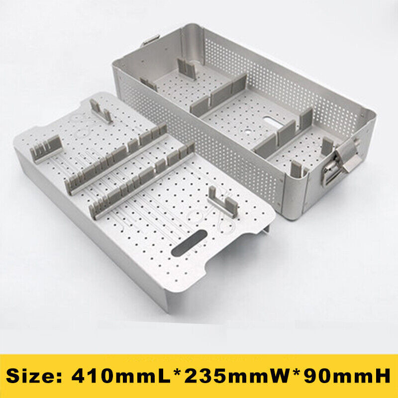 Laryngoscope Sterilization Tray Box Case Surgical Instrument 410mmL*235mmW*90mmH