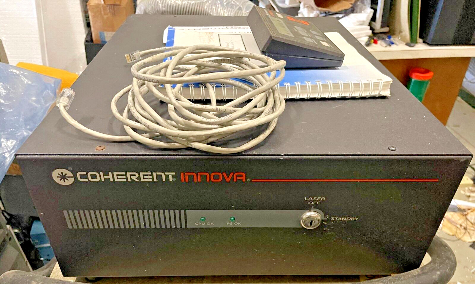 Coherent Innova 90C, I90C-6 Laser & Power Supply with Remote, Manual, More