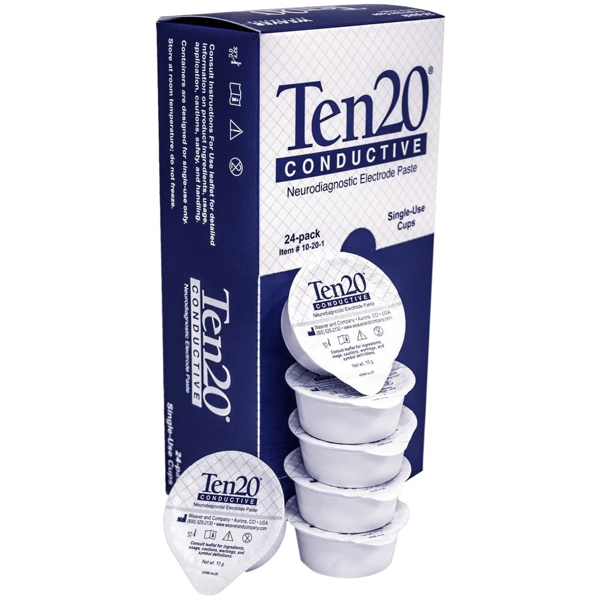 10-20-1 Weaver Ten20 Conductive Paste, Single-Use 15g Cup, 24/pkg