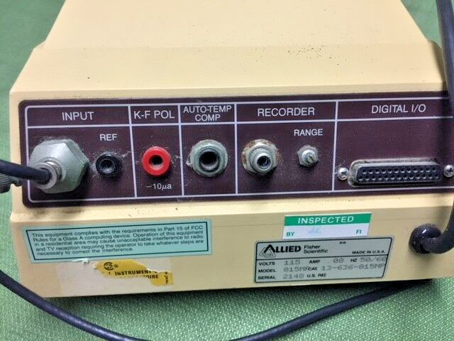 ALLIED FISHER SCIENTIFIC PH METER MODEL 815MP