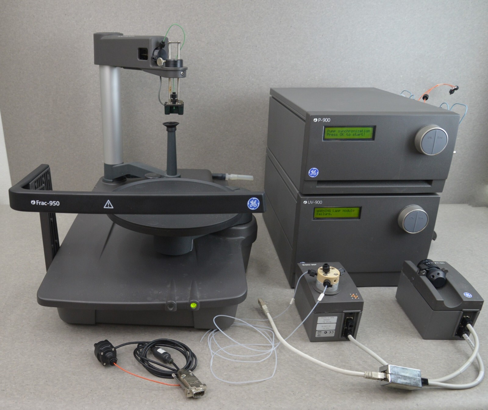 GE Bio-Sciences AB Fraction Collector System Frac-950 P-900 UV-900 M-95 NIV-907