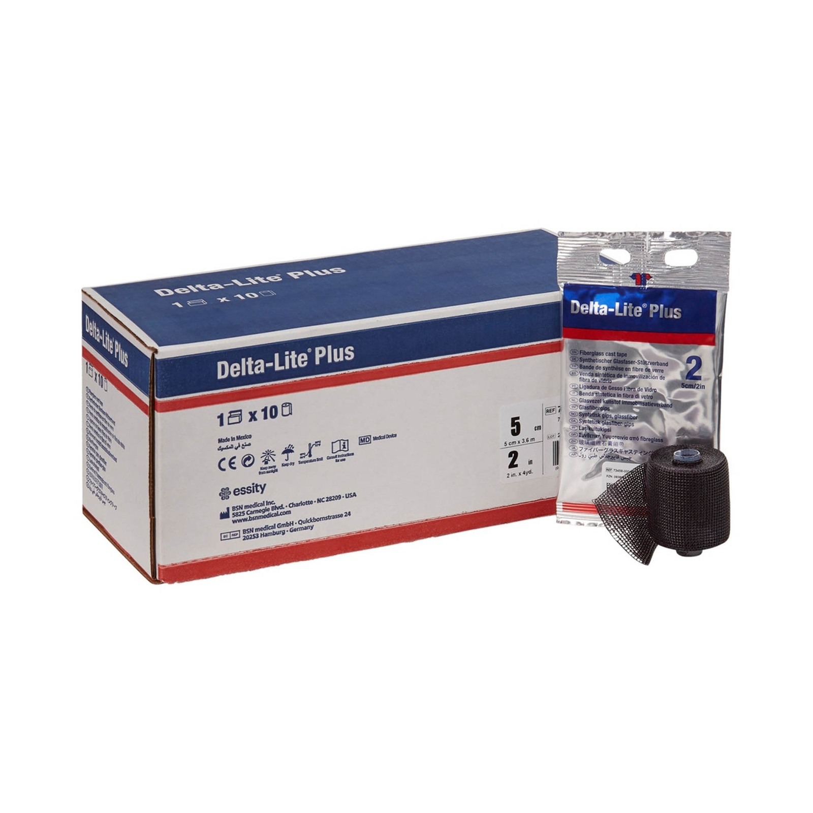 Delta-Lite Plus Cast Tape 4 Inch X 12 Foot Black 7345847 10 Ct