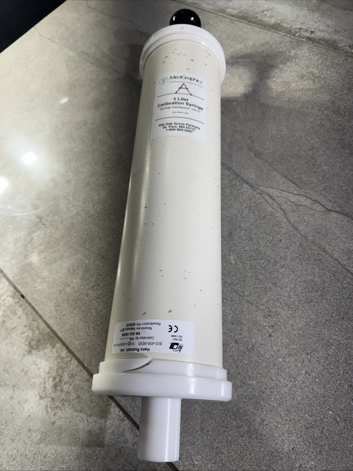 MedGraphics 704001-003 3-liter calibration syringe