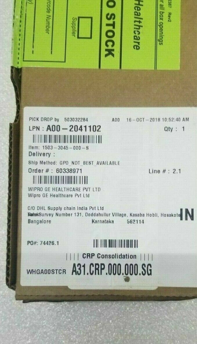 GE 1503-3045-000-S Battery, Sealed Lead Acid, 12 V by GE Healthcare