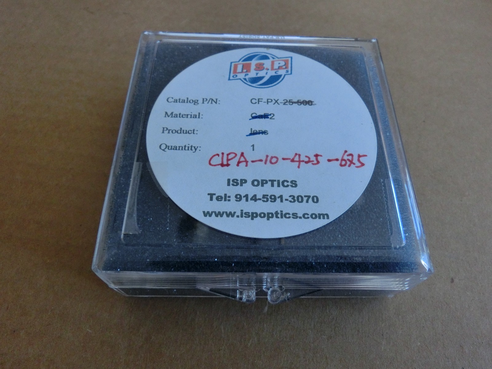 New ISP Optics Glan Laser Linear Polarizer CLPA-10-425-675