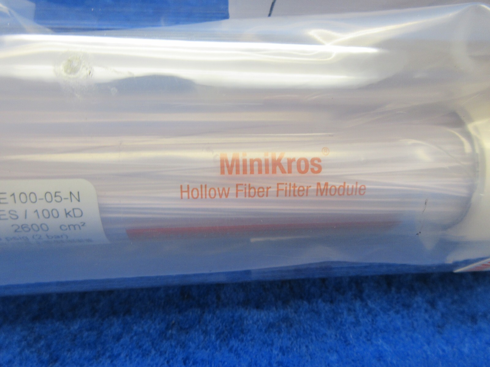 Repligen MiniKros Hollow Fiber Filter Module N02-E100-05-N mPES 100kD 2600cm2