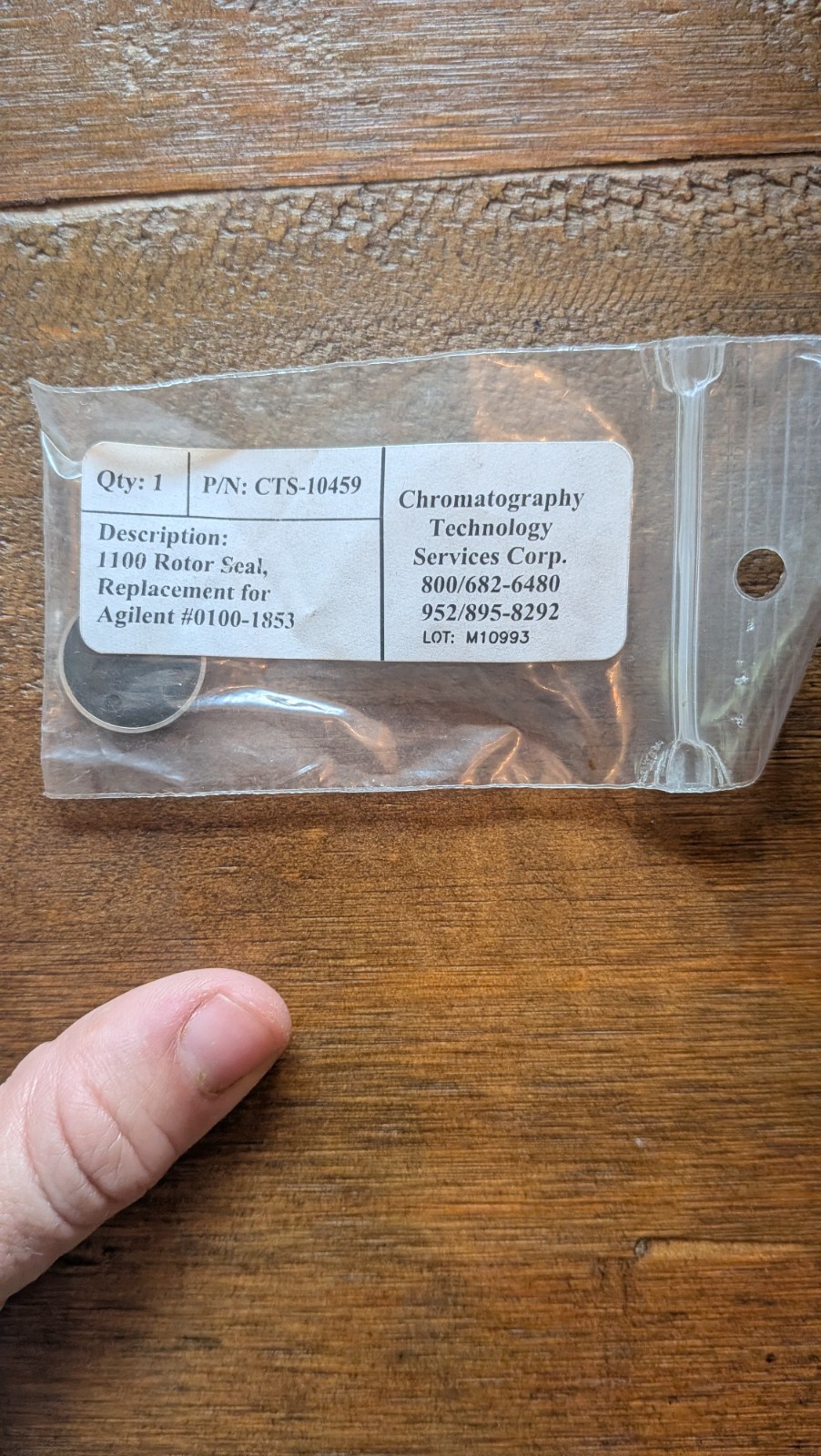 Chromatography Technology CTS-10459 1100 Rotor Seal Replacemnt Agilent 0100-1853