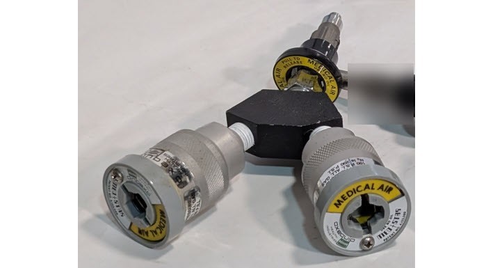 Allied Medical Oxequip Med*Star Quick-Connect to Double Y Coupler – Medical Air