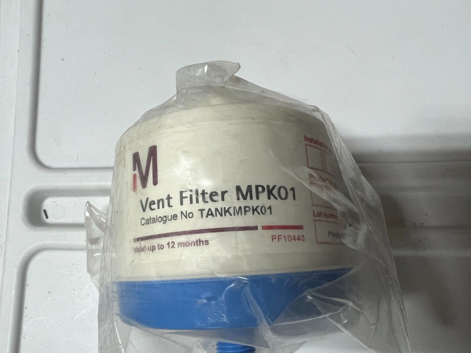 Millipore Milli-Q Vent Filter MPK01 TANKMPK01 New Sealed Bag