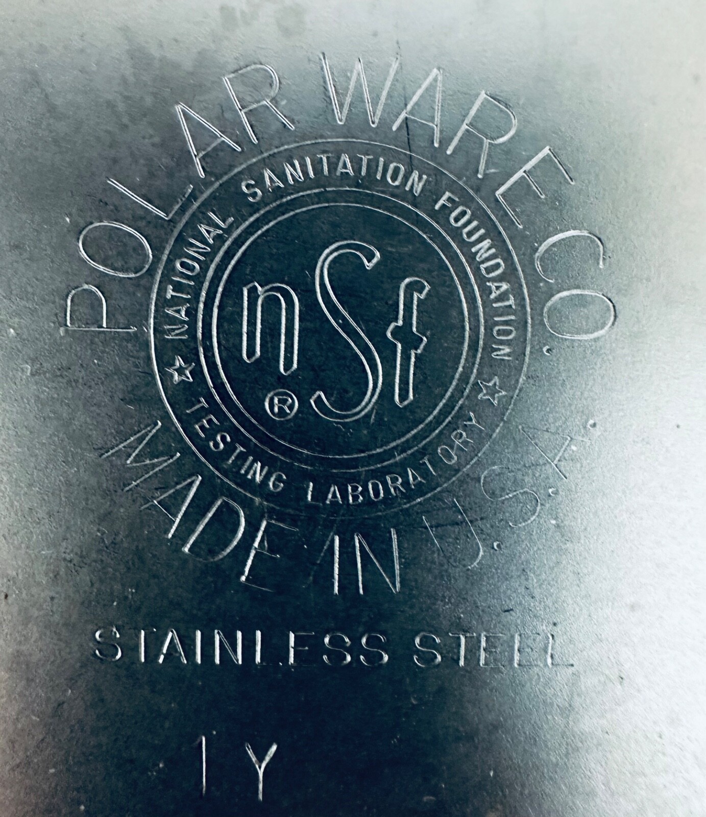 POLAR WARE Stainless Steel Canister 1-1/4 Quart NSF Certified USA w/ Side Port