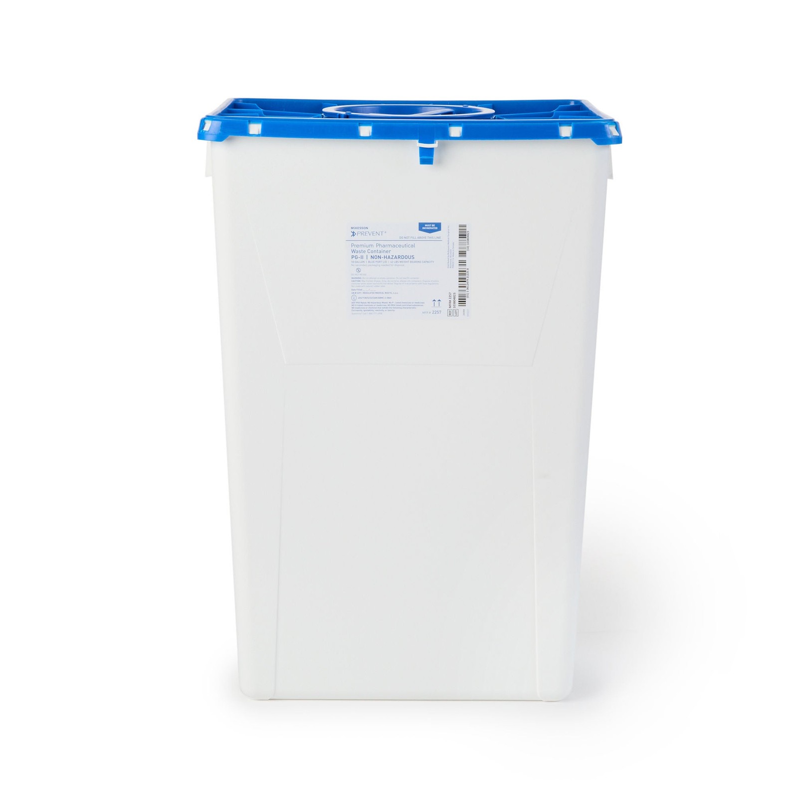 McKesson Prevent Pharmaceutical Waste Container, 18 Gallon Capacity (Case of 7)