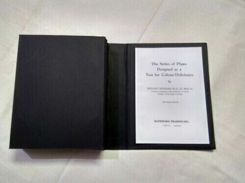 38 PLATE ISHIHARA TEST BOOK FOR OPTOMETRY NEW OPHTHALMOLOGY