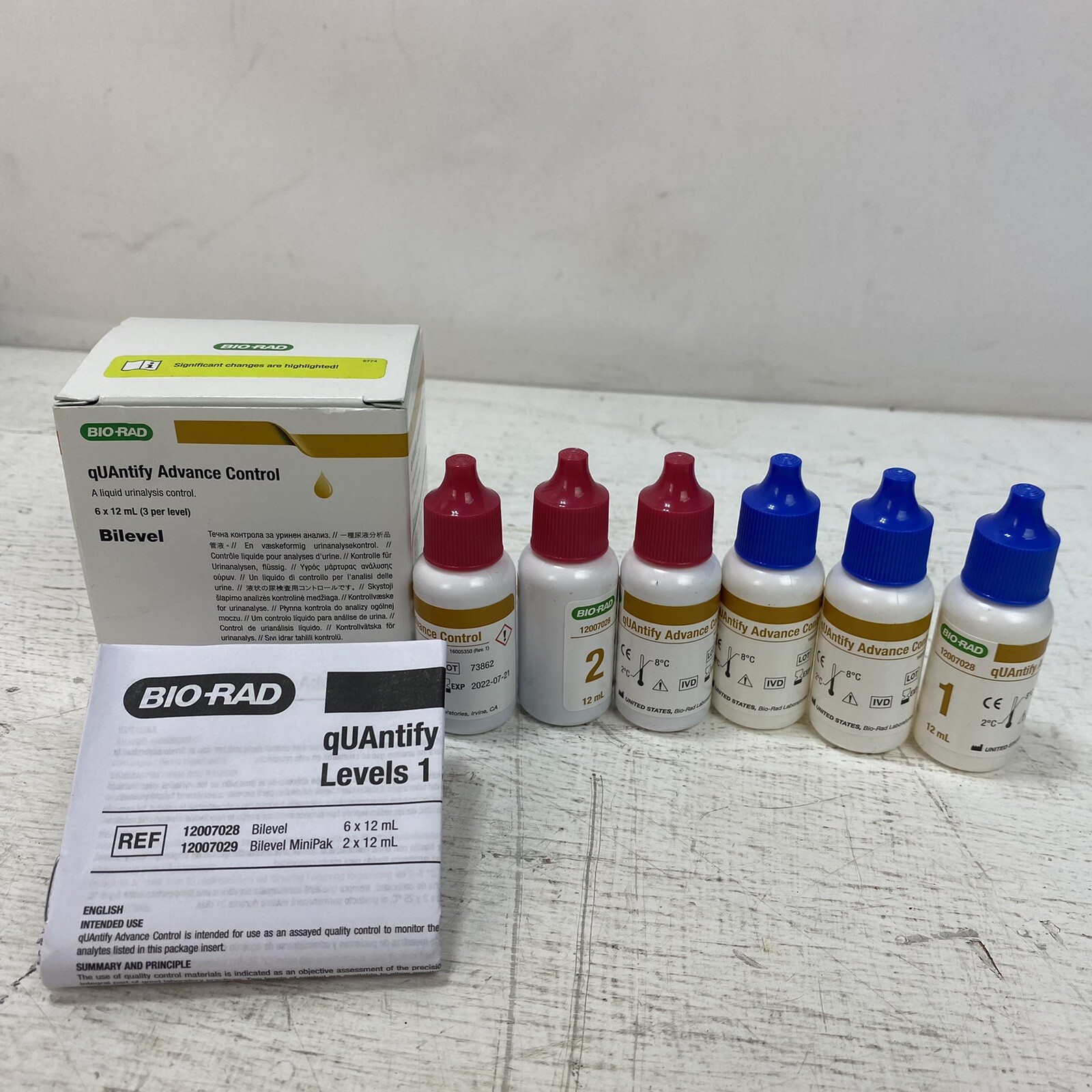 Bio-Rad Quantify Advance Control – BILEVEL, 6X12ML – 12007028 – EXP: 07/21/2022