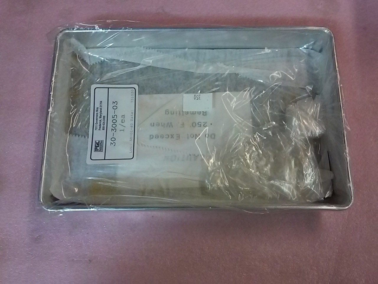 PGC Scientifics 11X7X1/4 Inch Inner Diameter with Inner Rubber Linning Tray
