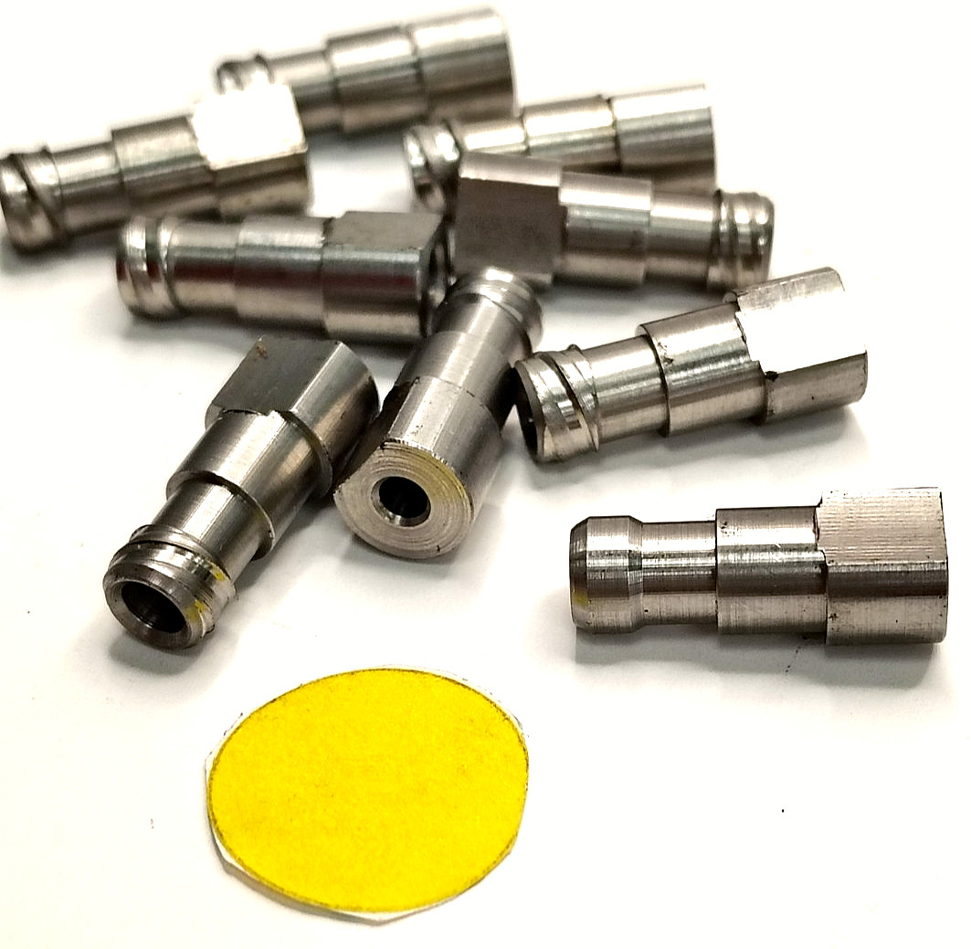 UNBRANDED LUER-LOCK CONNECTORS STEEL MATERIAL 7/8″ OAL ***LOT OF 10***