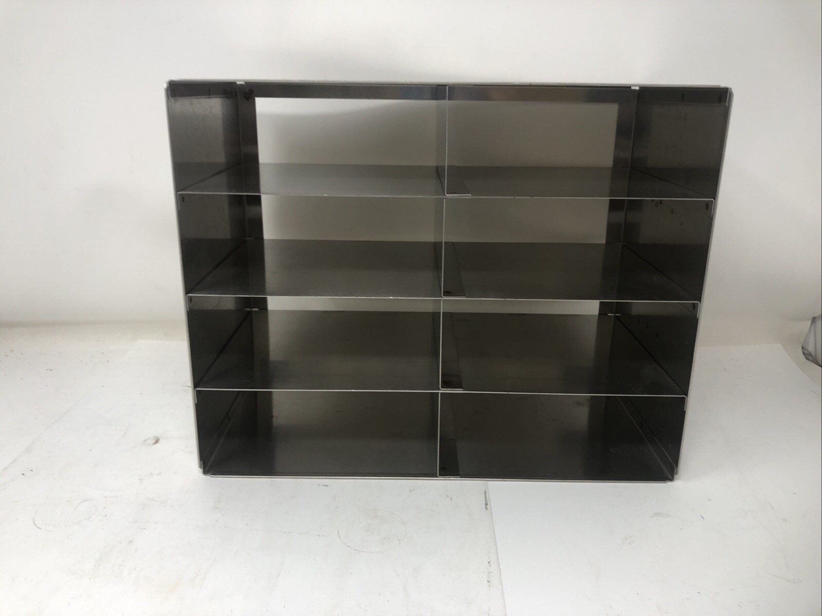 STAINLESS STEEL FREEZER RACKS FOR LABORATORY CRYOSTORAGE 11.5×9.5×6 – PREOWNED
