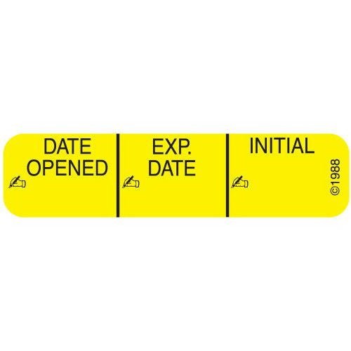 Pharmex «Date Opened» Advisory Label, 0.56 x 0.38 Inch (Box of 1000)