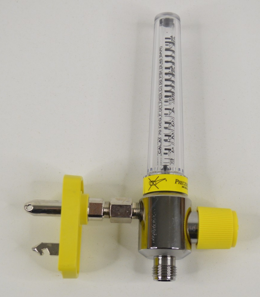 BRAND NEW Precision Medical 1MFA Medical Air Flow Meter 0.5-15 LPM Chrome