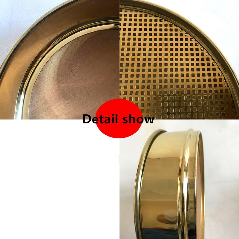 Dia 20cm Standard Brass Lab Standard Test Sieve for Sand, Soil, Medical Powder