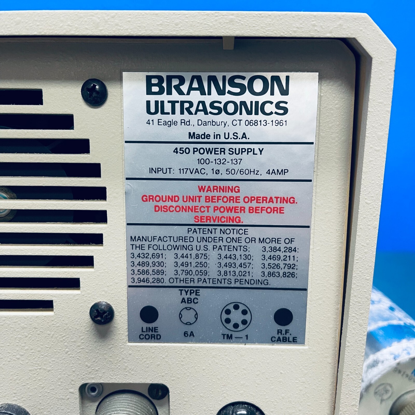 Branson 450 Sonifier Ultrasonic Processor and Cell Disruptor with Converter Horn