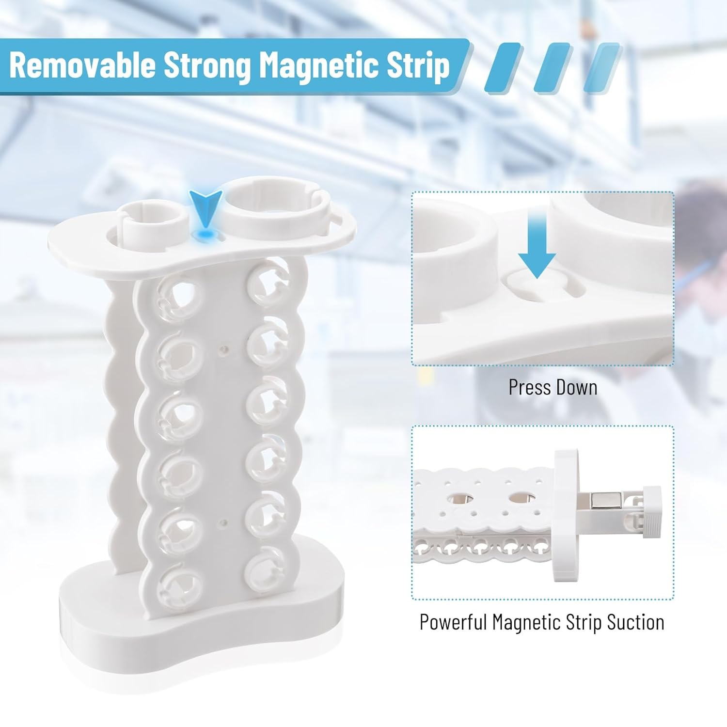 Magnetic Rack Separator 1.5/15/50ml Tubes for Biological Sample Purification USA