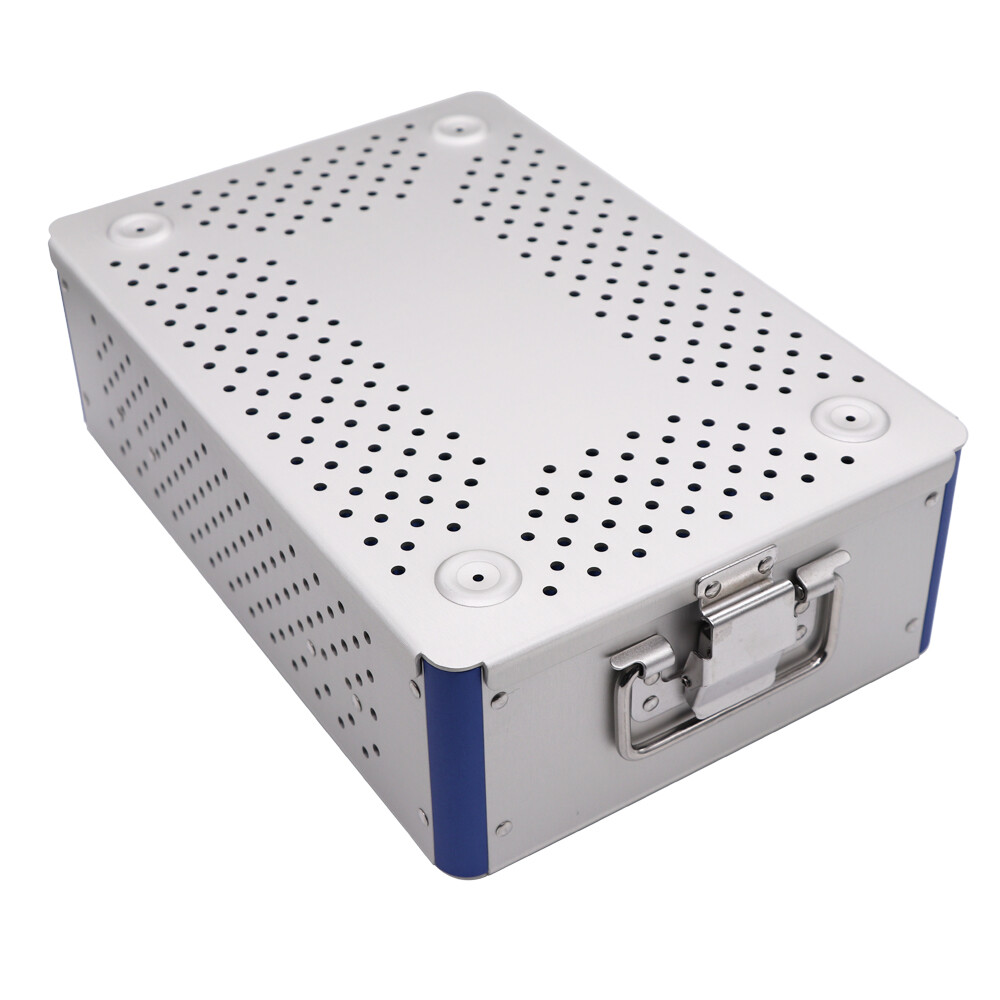 Aluminium 300*200*50mm Sterilization Tray Disinfection Box Surgical Instruments