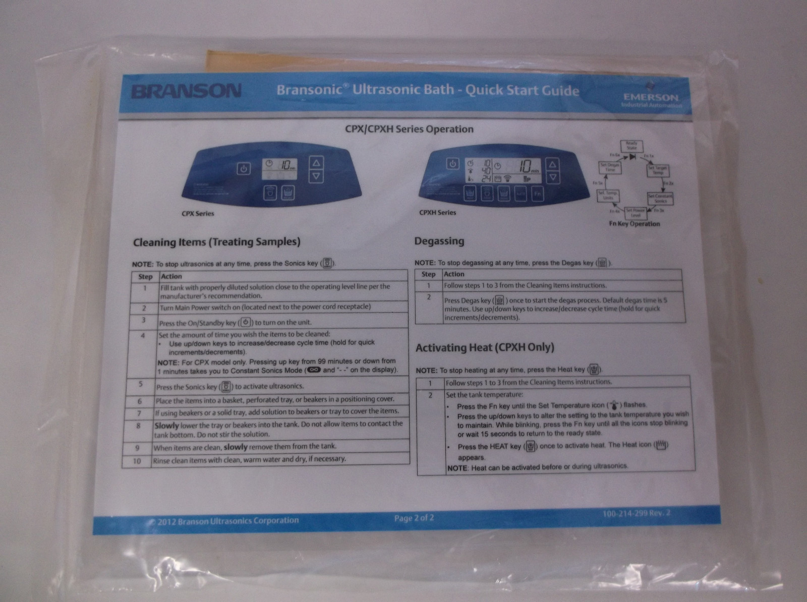 CPX Ultrasonic Cleaner, CPX-952-519R (E)