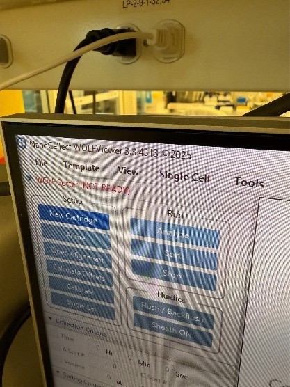 Nanocellect Wolf G2 CellSorter with CS1 Chiller Stirrer