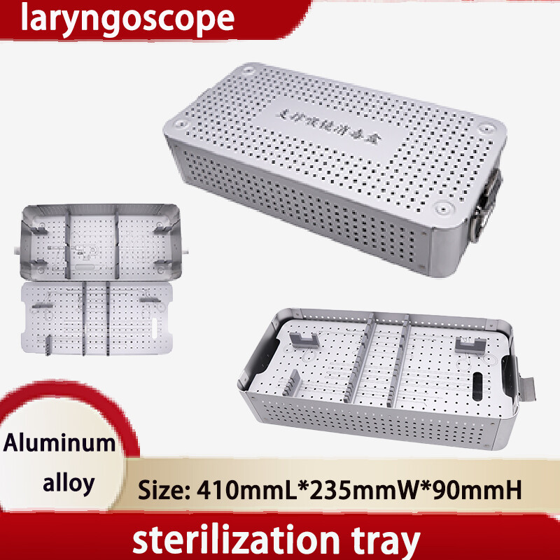 Laryngoscope Sterilization Tray Box Case Surgical Instrument 410mmL*235mmW*90mmH