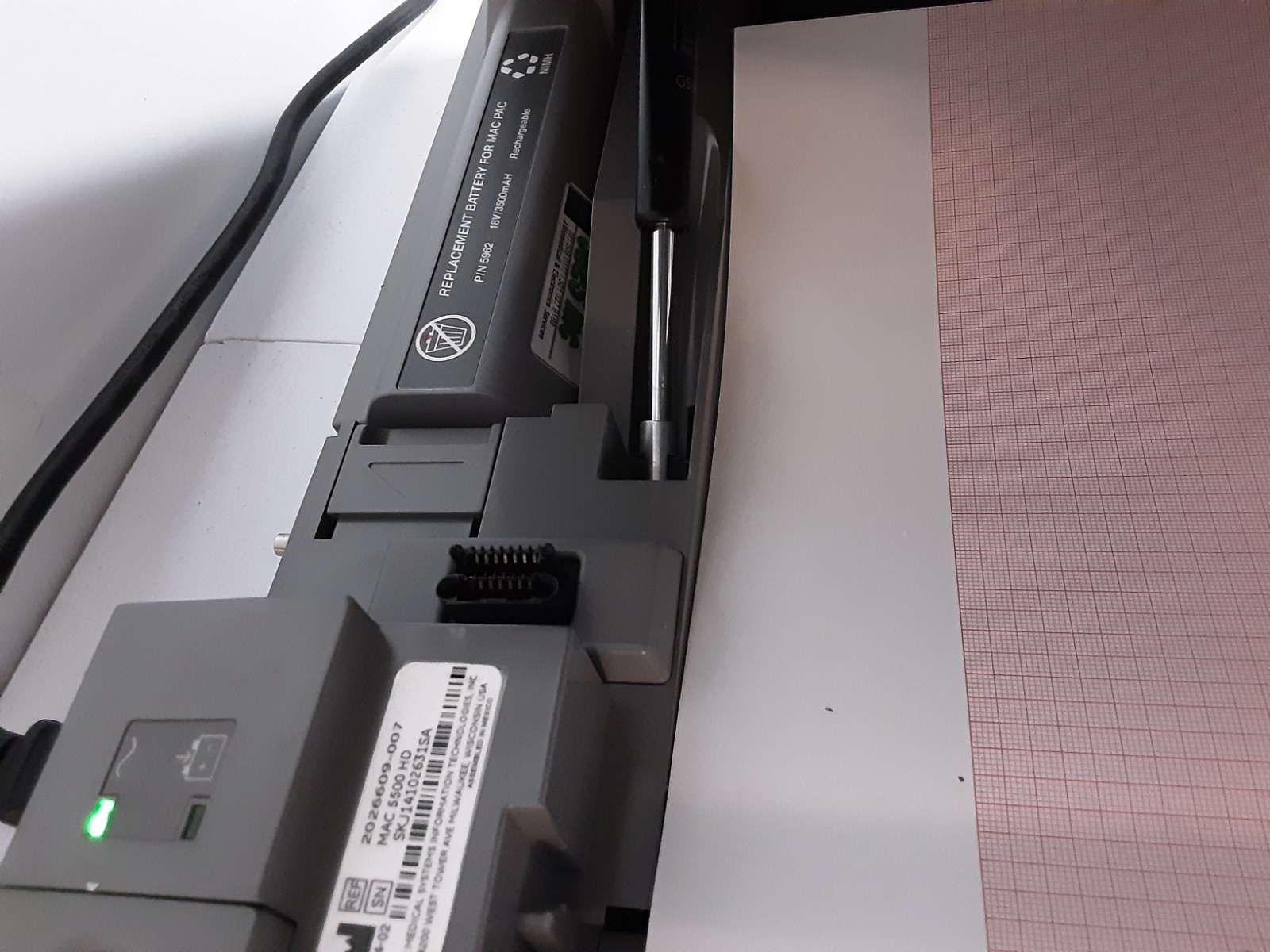 GE Marquette MAC 5500 HD Resting ECG EKG CAM With 120 Days Free Returns