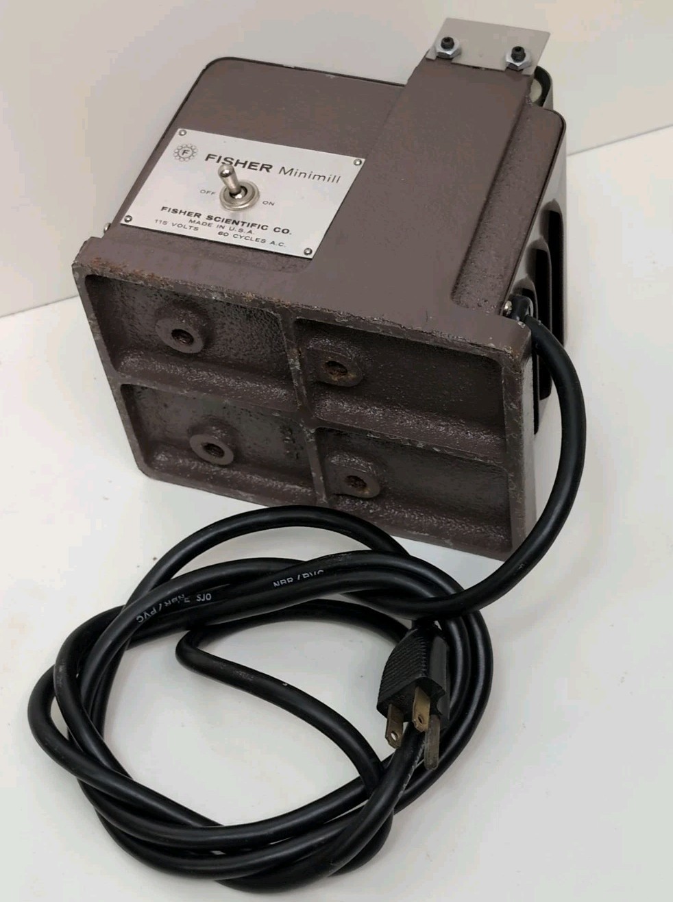 Fisher Scientific Minimill Sample Mill Switched Gear Grinder AC Motor 115V 65W