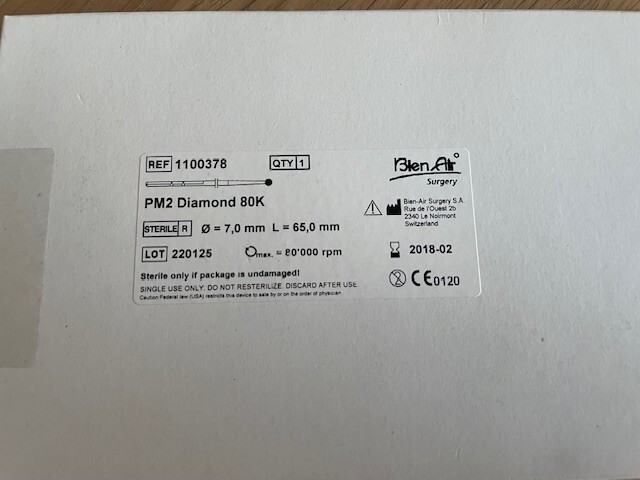Bien Air surgery PM2 Diamond 80K REF 1100378