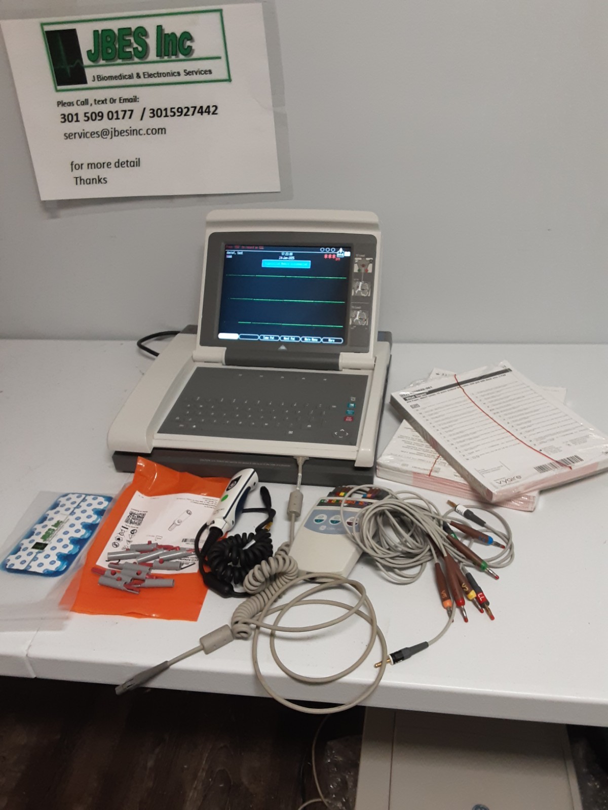 GE Marquette MAC 5500 HD Resting ECG EKG CAM With 120 Days Free Returns